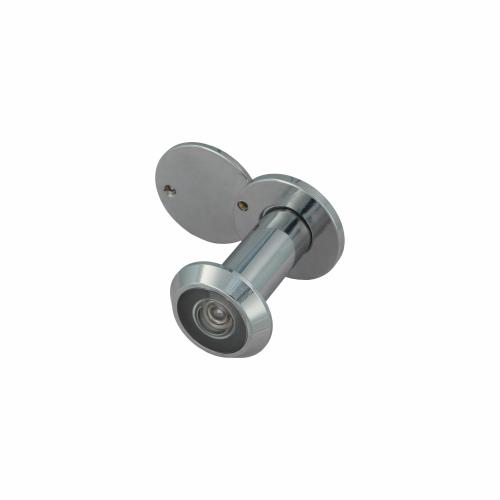 AMIG deurspion/kijkgat - 1x - verchroomd -Â deurdikte 35 tot 60mm - 160 graden kijkhoek - 14mm boorgat