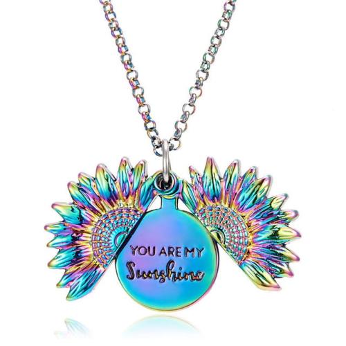 Regenboogkleurige Ketting met "You Are My Sunshine" Hanger - Sieraden - Spiritueelboek.nl